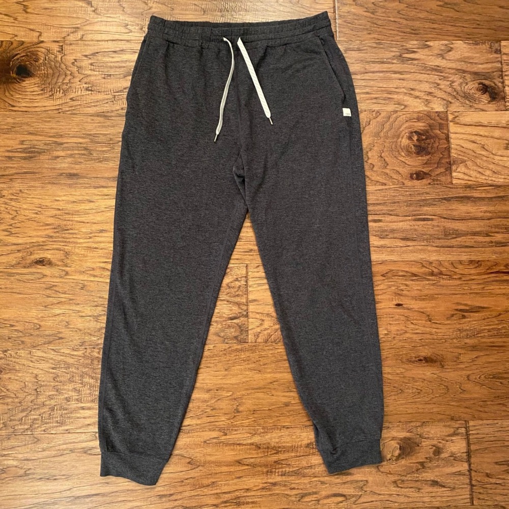 Vuori Ponto Performance Joggers Mens Large Charcoal Heather DreamKnit Pants